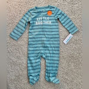 NWT Just One You Carter’s “Little Brother” Footie 9M